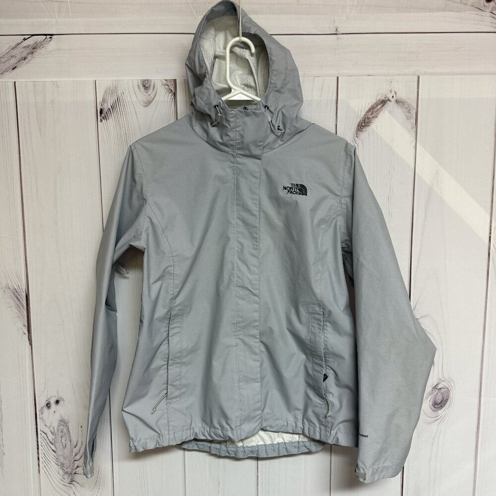 The North Face Resolve 2 Women’s‎ Large Gray DryVent Rain Jacket EUC